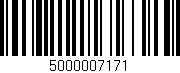 Código de barras (EAN, GTIN, SKU, ISBN): '5000007171'