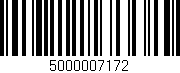 Código de barras (EAN, GTIN, SKU, ISBN): '5000007172'