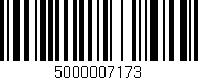 Código de barras (EAN, GTIN, SKU, ISBN): '5000007173'
