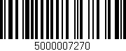 Código de barras (EAN, GTIN, SKU, ISBN): '5000007270'