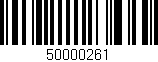 Código de barras (EAN, GTIN, SKU, ISBN): '50000261'