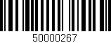 Código de barras (EAN, GTIN, SKU, ISBN): '50000267'
