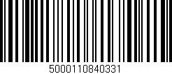 Código de barras (EAN, GTIN, SKU, ISBN): '5000110840331'