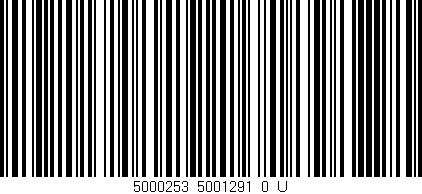 Código de barras (EAN, GTIN, SKU, ISBN): '5000253_5001291_0_U'