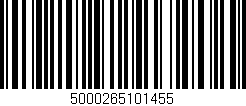 Código de barras (EAN, GTIN, SKU, ISBN): '5000265101455'