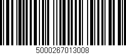 Código de barras (EAN, GTIN, SKU, ISBN): '5000267013008'