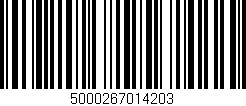 Código de barras (EAN, GTIN, SKU, ISBN): '5000267014203'