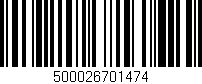 Código de barras (EAN, GTIN, SKU, ISBN): '500026701474'