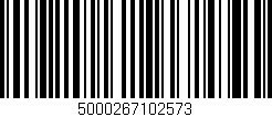 Código de barras (EAN, GTIN, SKU, ISBN): '5000267102573'