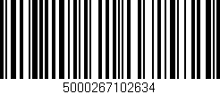 Código de barras (EAN, GTIN, SKU, ISBN): '5000267102634'