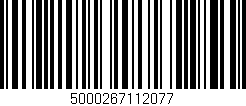 Código de barras (EAN, GTIN, SKU, ISBN): '5000267112077'