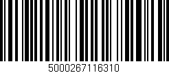 Código de barras (EAN, GTIN, SKU, ISBN): '5000267116310'
