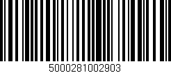 Código de barras (EAN, GTIN, SKU, ISBN): '5000281002903'