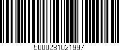 Código de barras (EAN, GTIN, SKU, ISBN): '5000281021997'