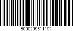 Código de barras (EAN, GTIN, SKU, ISBN): '5000299611197'