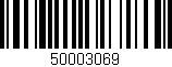 Código de barras (EAN, GTIN, SKU, ISBN): '50003069'