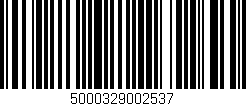 Código de barras (EAN, GTIN, SKU, ISBN): '5000329002537'