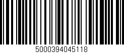 Código de barras (EAN, GTIN, SKU, ISBN): '5000394045118'