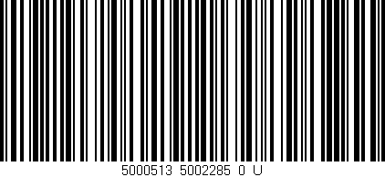 Código de barras (EAN, GTIN, SKU, ISBN): '5000513_5002285_0_U'