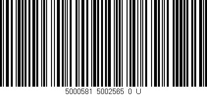 Código de barras (EAN, GTIN, SKU, ISBN): '5000581_5002565_0_U'