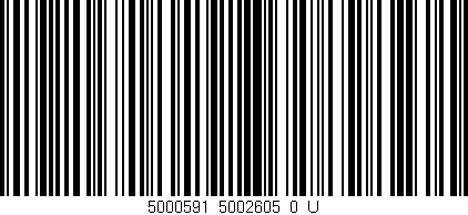 Código de barras (EAN, GTIN, SKU, ISBN): '5000591_5002605_0_U'