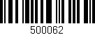 Código de barras (EAN, GTIN, SKU, ISBN): '500062'