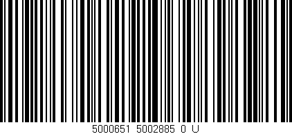 Código de barras (EAN, GTIN, SKU, ISBN): '5000651_5002885_0_U'