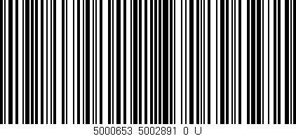 Código de barras (EAN, GTIN, SKU, ISBN): '5000653_5002891_0_U'