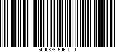 Código de barras (EAN, GTIN, SKU, ISBN): '5000675_596_0_U'