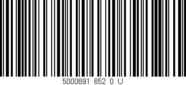 Código de barras (EAN, GTIN, SKU, ISBN): '5000691_652_0_U'