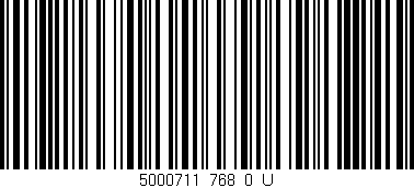 Código de barras (EAN, GTIN, SKU, ISBN): '5000711_768_0_U'
