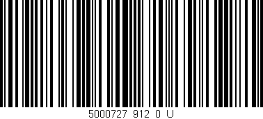 Código de barras (EAN, GTIN, SKU, ISBN): '5000727_912_0_U'