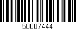 Código de barras (EAN, GTIN, SKU, ISBN): '50007444'