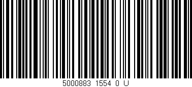 Código de barras (EAN, GTIN, SKU, ISBN): '5000883_1554_0_U'
