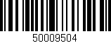 Código de barras (EAN, GTIN, SKU, ISBN): '50009504'