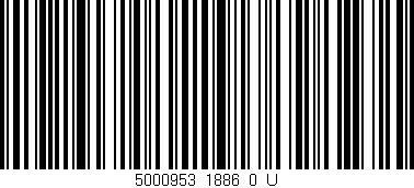 Código de barras (EAN, GTIN, SKU, ISBN): '5000953_1886_0_U'
