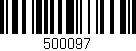 Código de barras (EAN, GTIN, SKU, ISBN): '500097'