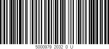 Código de barras (EAN, GTIN, SKU, ISBN): '5000979_2032_0_U'