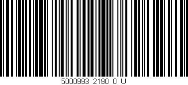Código de barras (EAN, GTIN, SKU, ISBN): '5000993_2190_0_U'