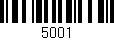 Código de barras (EAN, GTIN, SKU, ISBN): '5001'