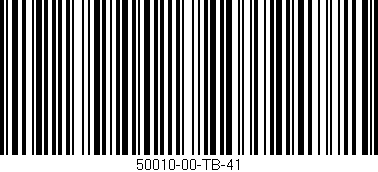 Código de barras (EAN, GTIN, SKU, ISBN): '50010-00-TB-41'