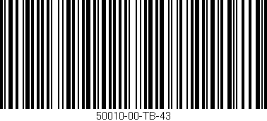 Código de barras (EAN, GTIN, SKU, ISBN): '50010-00-TB-43'