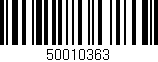 Código de barras (EAN, GTIN, SKU, ISBN): '50010363'