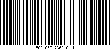 Código de barras (EAN, GTIN, SKU, ISBN): '5001052_2660_0_U'