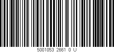 Código de barras (EAN, GTIN, SKU, ISBN): '5001053_2661_0_U'