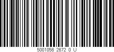 Código de barras (EAN, GTIN, SKU, ISBN): '5001056_2672_0_U'
