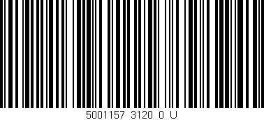 Código de barras (EAN, GTIN, SKU, ISBN): '5001157_3120_0_U'