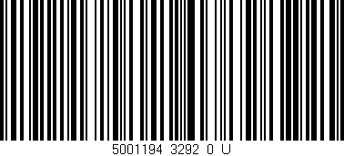 Código de barras (EAN, GTIN, SKU, ISBN): '5001194_3292_0_U'