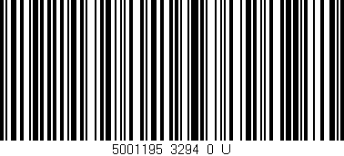 Código de barras (EAN, GTIN, SKU, ISBN): '5001195_3294_0_U'