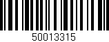 Código de barras (EAN, GTIN, SKU, ISBN): '50013315'